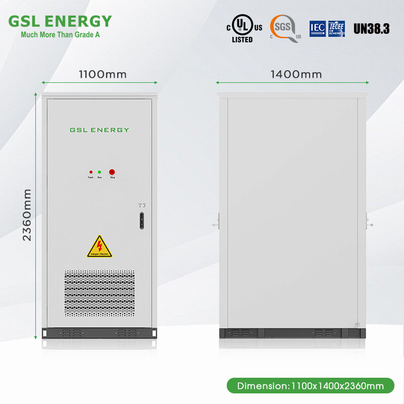 125kVA 232kWh 液体冷却式エネルギー貯蔵キャビネット | GSL ENERGY